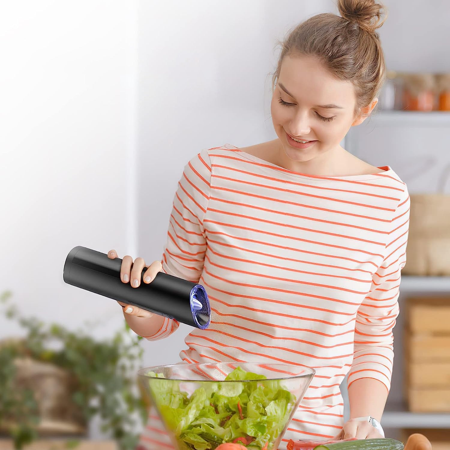 Electric Salt And Pepper Grinder Automatic Gravity Sensor